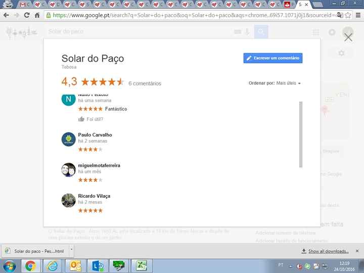 solar do paço críticas