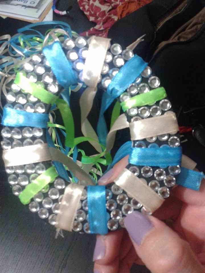 argola com as fitas