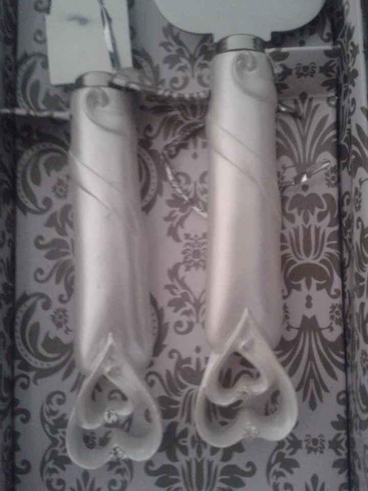 talheres corte do bolo - conjunto flutes