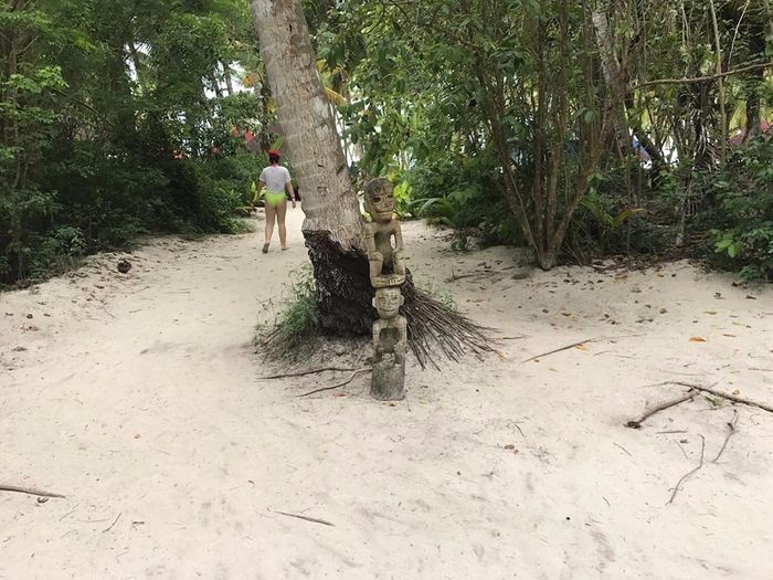 caminho para a ilha
