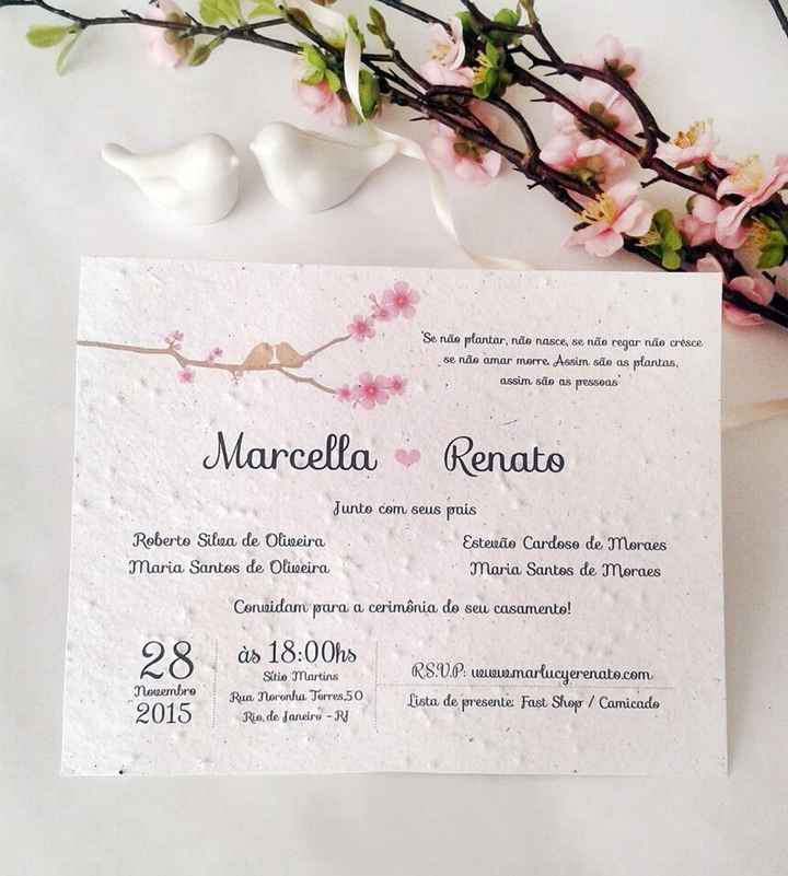 Convites personalizados love birds - 1