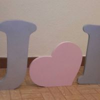 letras gigantes madeira