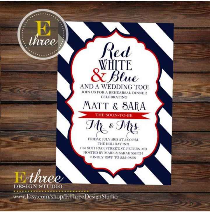 Mês vermelho ~ inspirações de convites azul e vermelho - 6