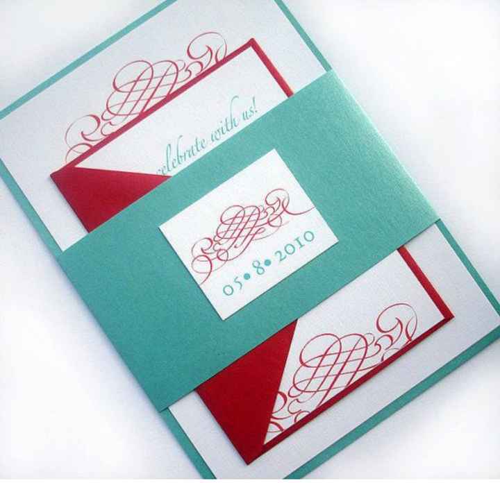 Mês vermelho ~ inspirações de convites azul e vermelho - 14