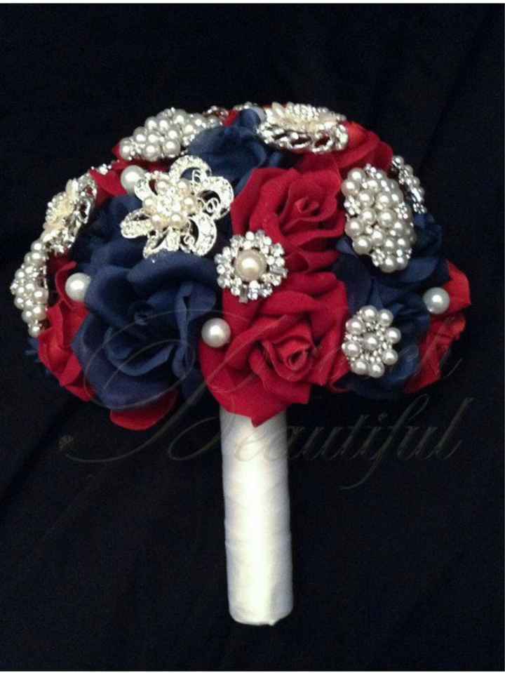 Mês vermelho ~ bouquets em vermelho e azul - 4