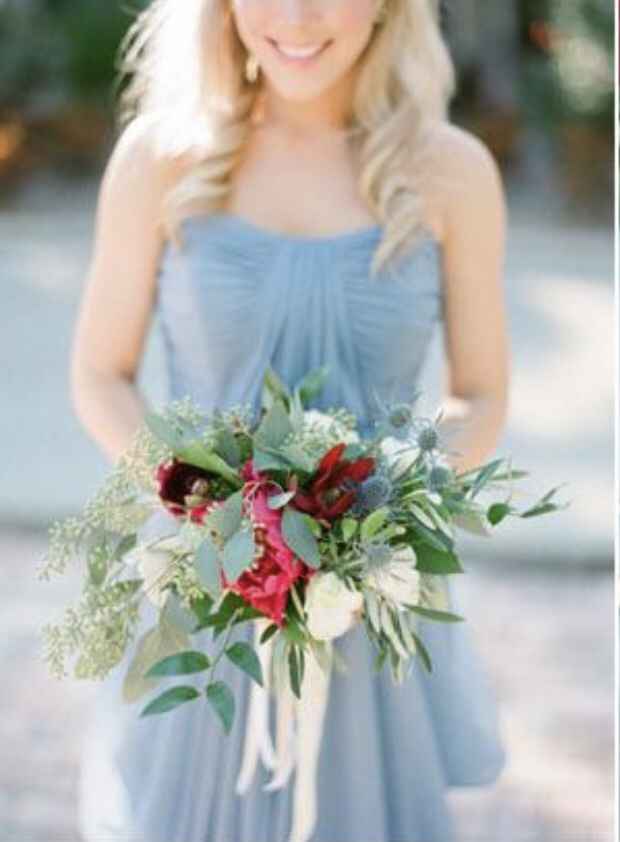Mês vermelho ~ bouquets em vermelho e azul - 5
