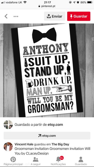 Convites Groomsman 🤵🏼 2