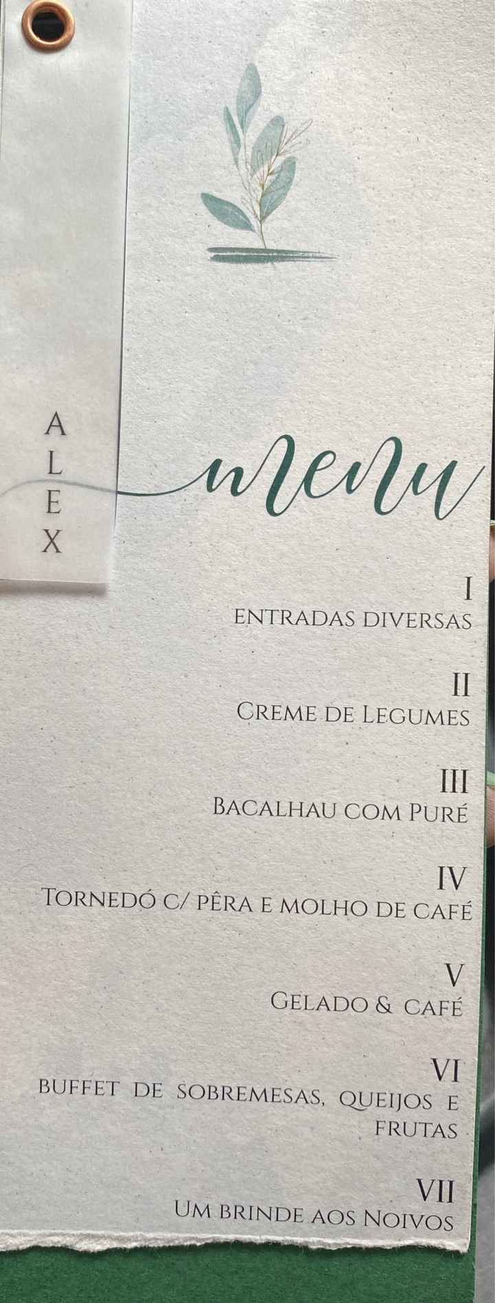 Lugares nas mesas - 1