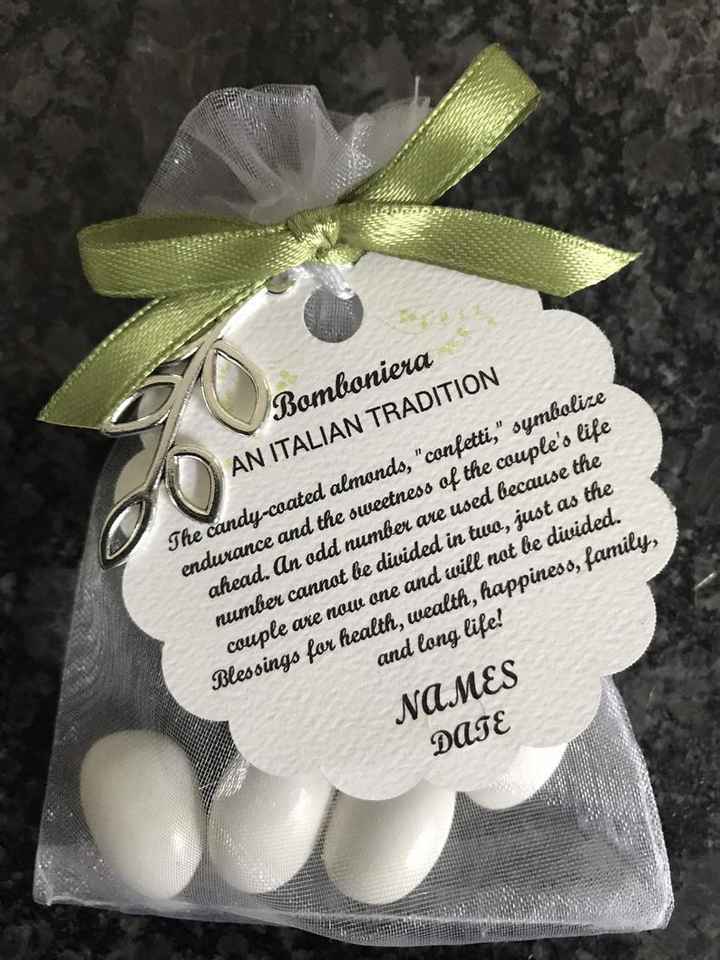 Tradições italianas - confetti e bomboniere - 6