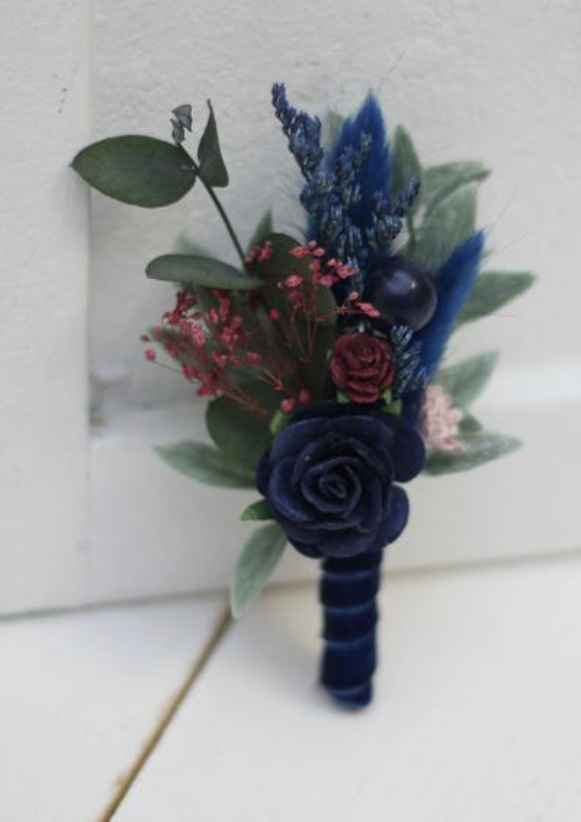 o arco-íris 🌈 invade a comunidade com inspirações (azul marinho) para bouquet 💐 e boutonnière 💙 12