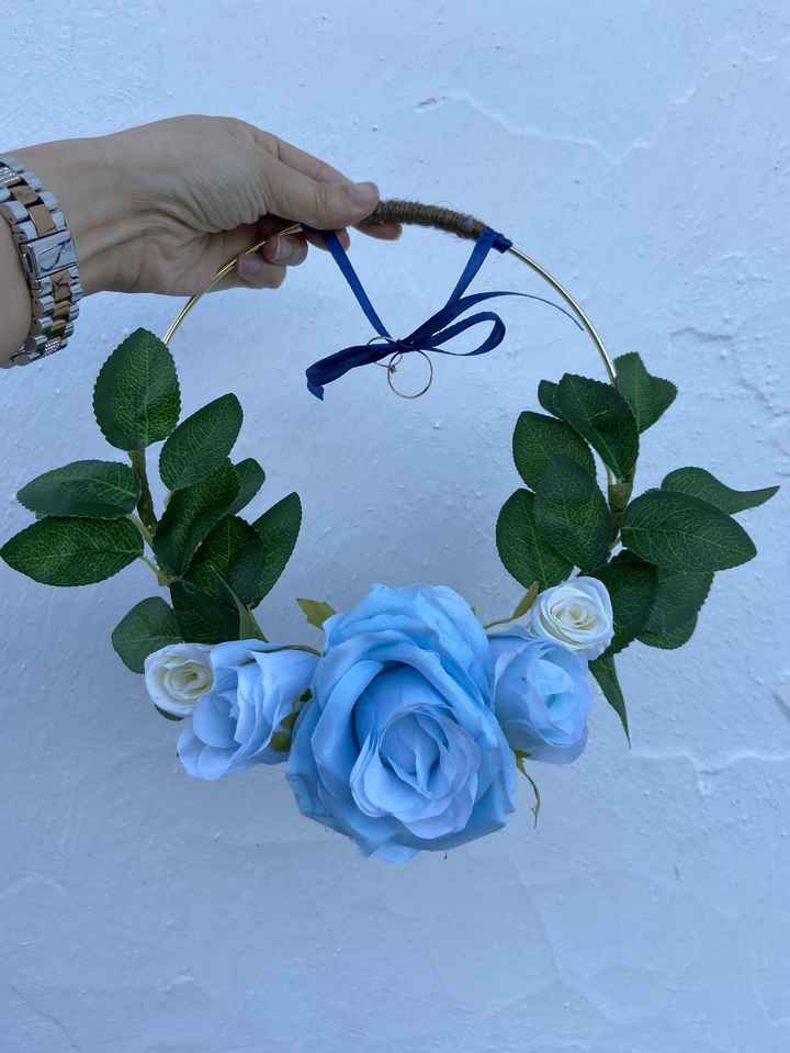 Topo do bolo e porta alianças 3