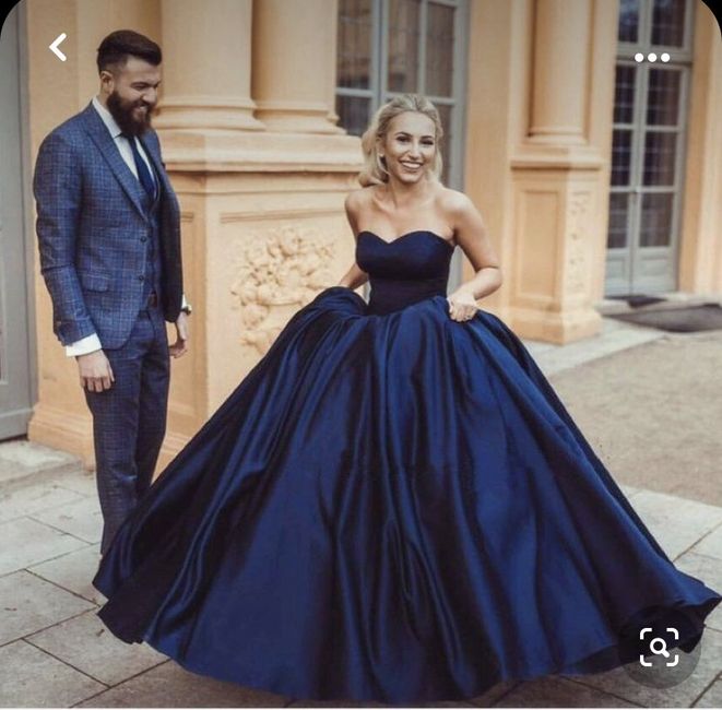 o Arco íris Invade a Comunidade com Inspirações Cor ( Azul Marinho ) - Vestidos de Noiva 💙 - 1