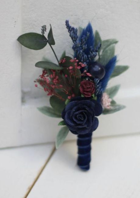 o arco-íris 🌈 invade a comunidade com inspirações (azul marinho) para bouquet 💐 e boutonnière 💙 - 12