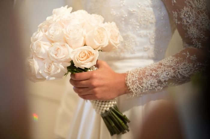 bouquet de rosas pérola