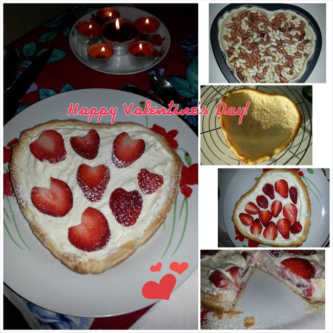 Tarte de Mascarpone aromatizado com côco e Morangos