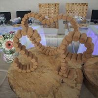 Decoração de mesa dos noivos