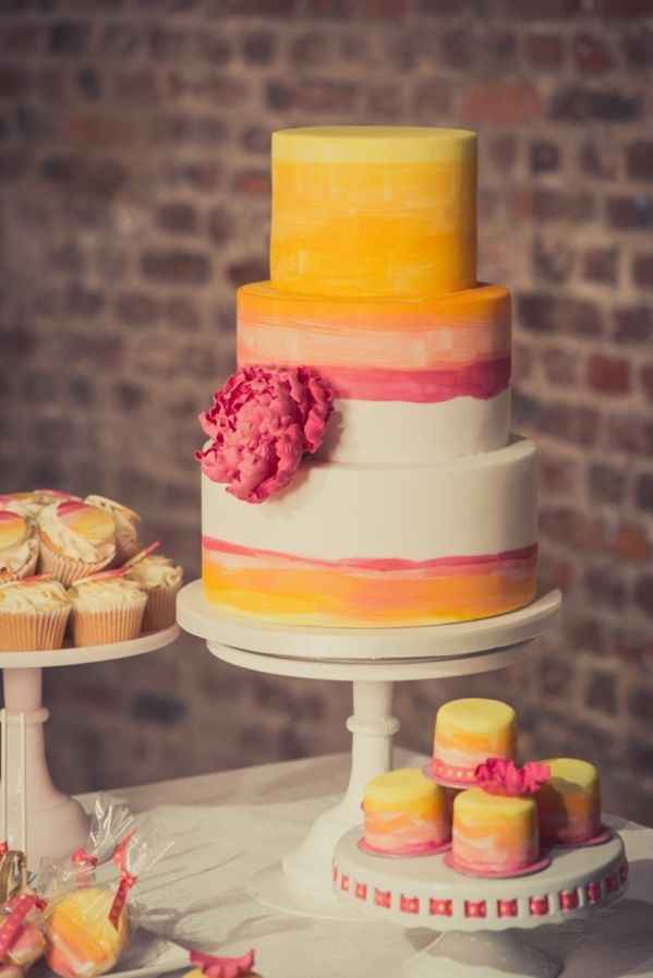 Bolos de casamento - Cor-de-laranja (Parte 2)