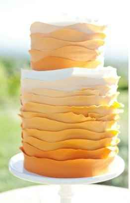 Bolos de casamento - Cor-de-laranja (Parte 2)
