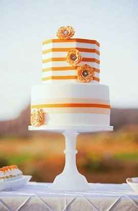 Bolos de casamento - Cor-de-laranja (Parte 2)