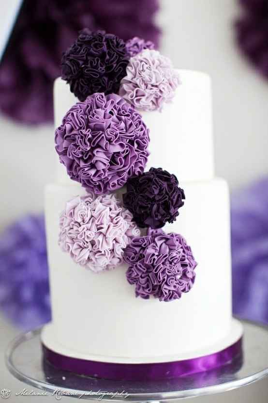 Bolos de casamento - Roxo (Parte 7)
