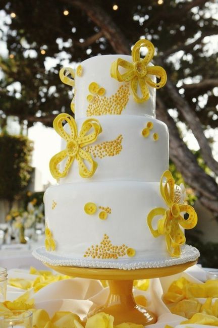 Bolos de casamento - Amarelo (Parte 1)