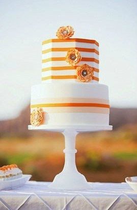 Bolos de casamento - Cor-de-laranja (Parte 2)