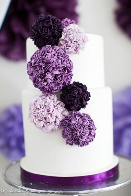 Bolos de casamento - Roxo (Parte 7)