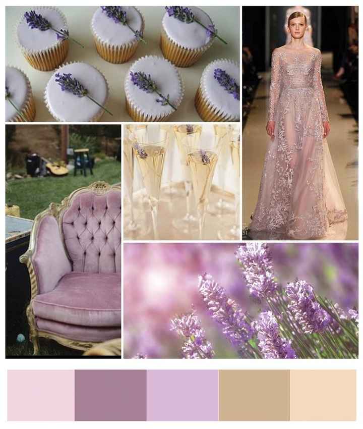 Lilas e dourado