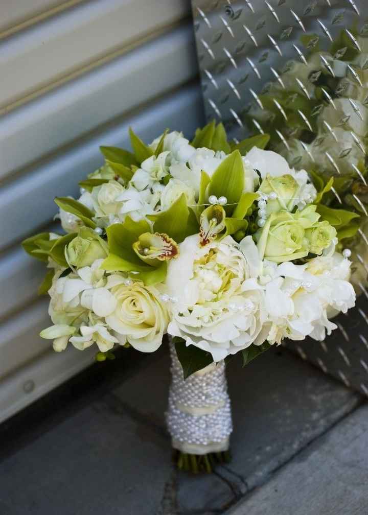 Bouquet Verde/Branco