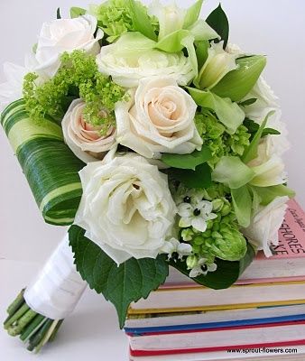 Bouquet Verde/Branco
