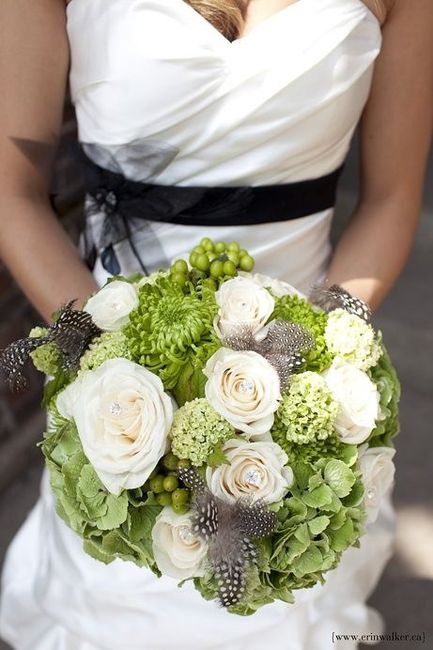 Bouquet Verde/Branco