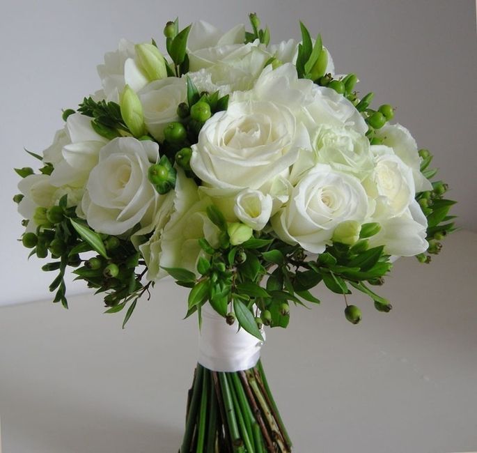 Bouquet Verde/Branco