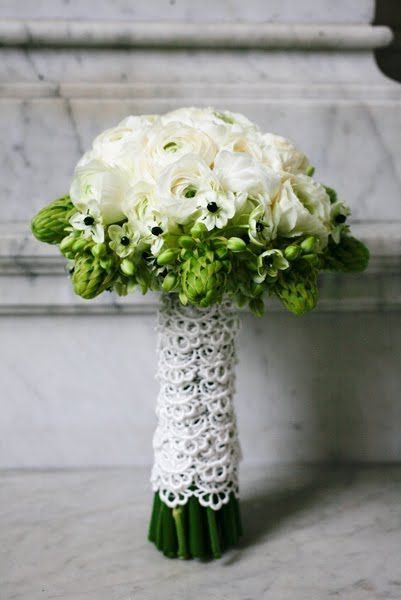 Bouquet Verde/Branco