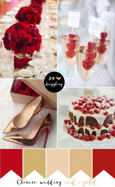 Vermelho e dourado