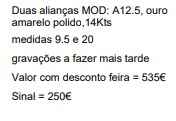 Aliancas de ouro - 2