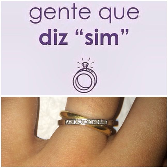 Anel noivado - 1