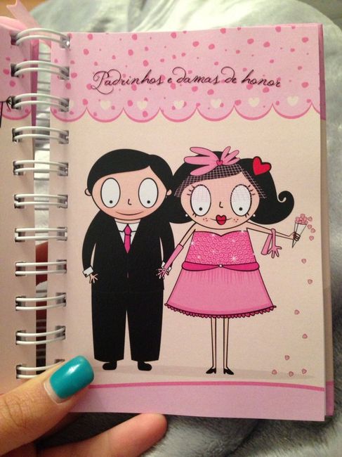 Agenda noiva :) presente aniversário - 9