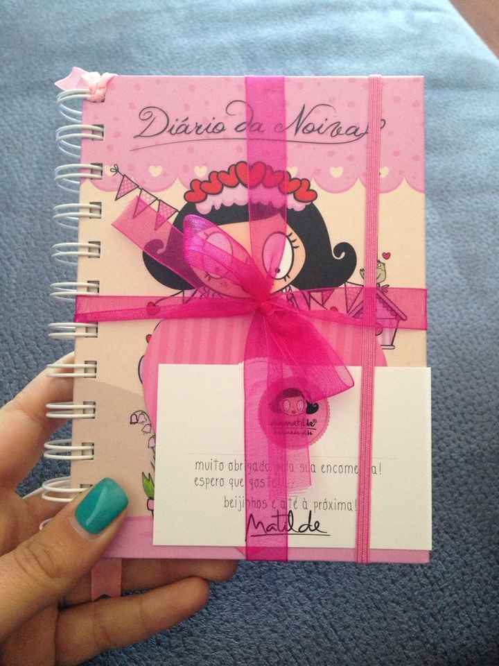 Agenda noiva :) presente aniversário - 1