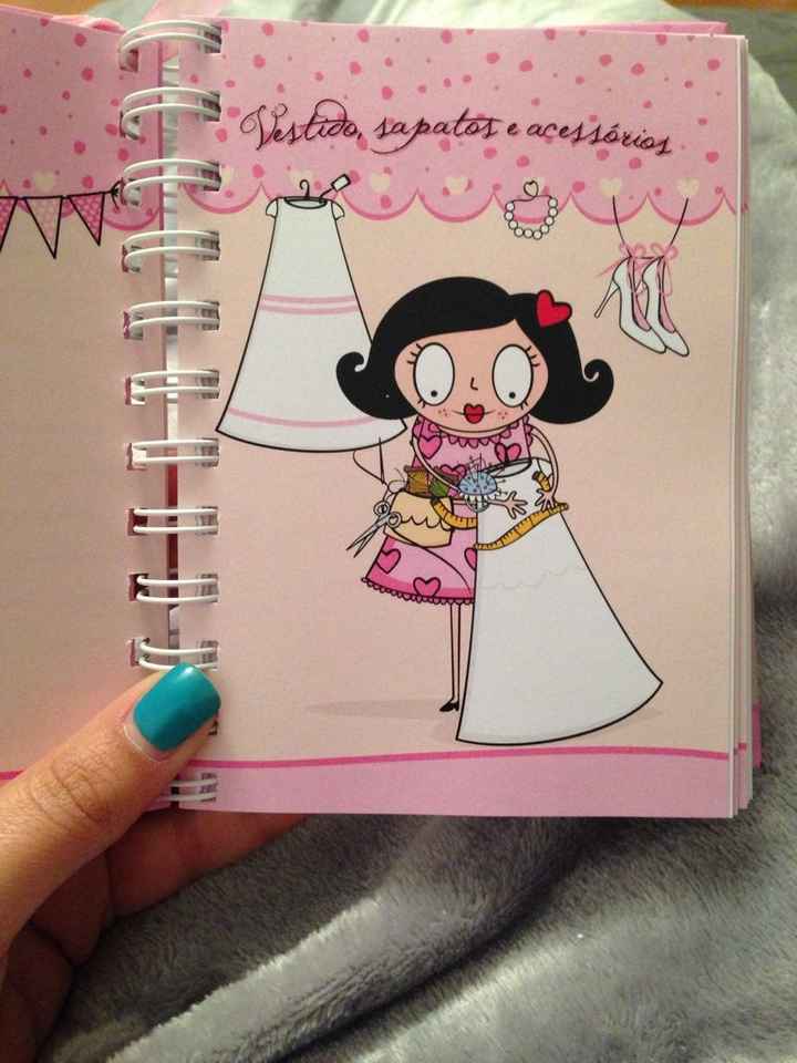 Agenda noiva :) presente aniversário - 2