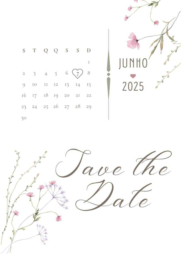 Convite e Save the date - 2