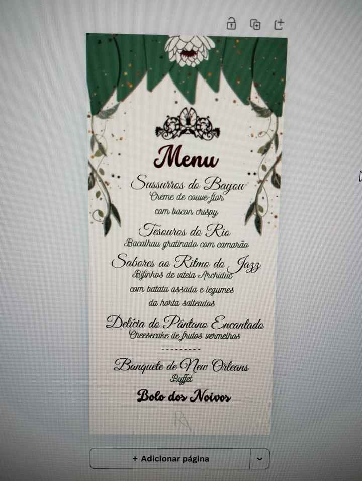 diy Menu - 1