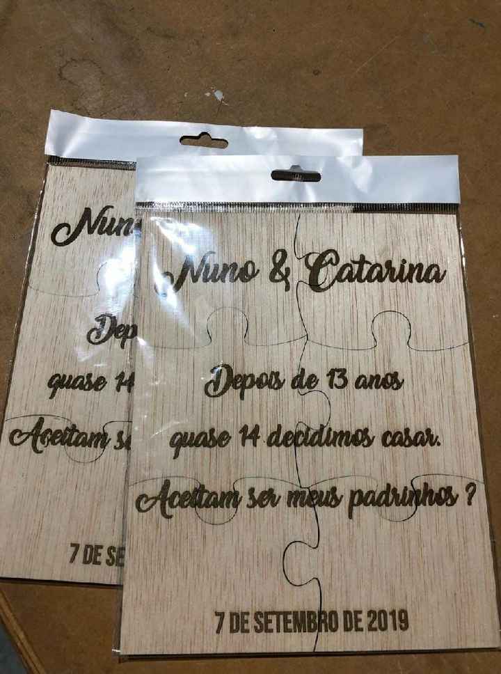 Convites em madeira - 1