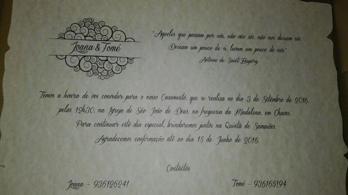 Convites diy - 2