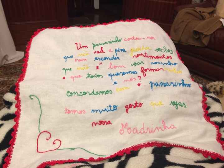 Convite para madrinha e menina alianças - 1