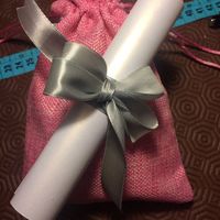 Convite para madrinha e menina alianças - 2