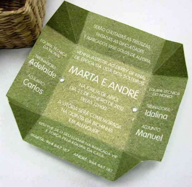 convite de casamento