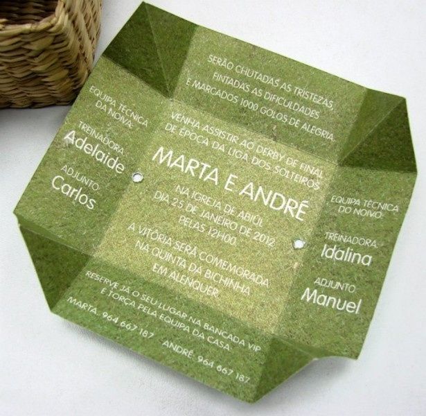 convite de casamento