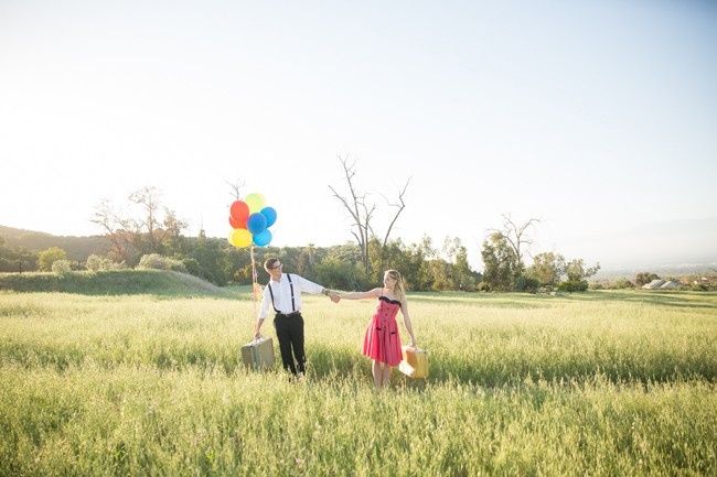 Sessão de namoro inspirada no filme "Up-Altamente"