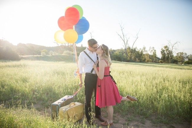 Sessão de namoro inspirada no filme "Up-Altamente"