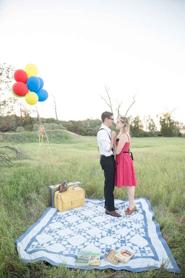Sessão de namoro inspirada no filme "Up-Altamente"
